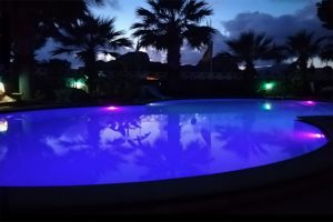 pool night